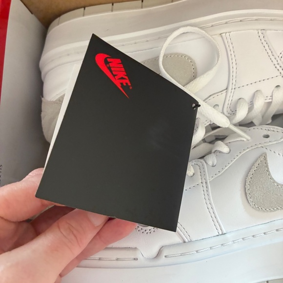 New in Box Nike Air Jordan 1 Elevate Low sneaker platform size 9 white grey gray - Picture 9 of 16